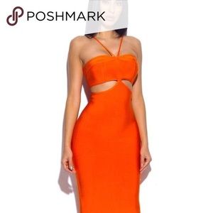 Orange Bandage Dress